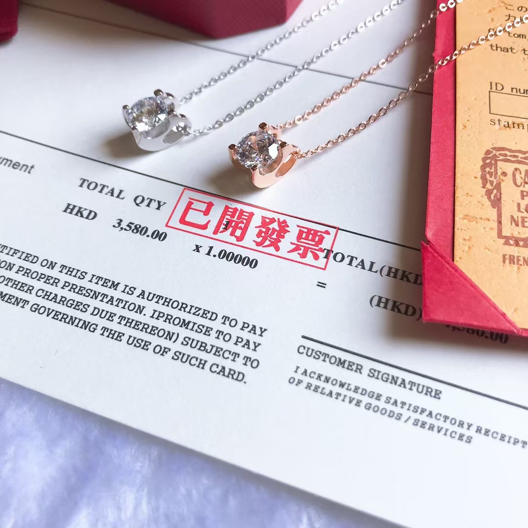 Cartier Diamond Pendant Necklace - Original Replica Club