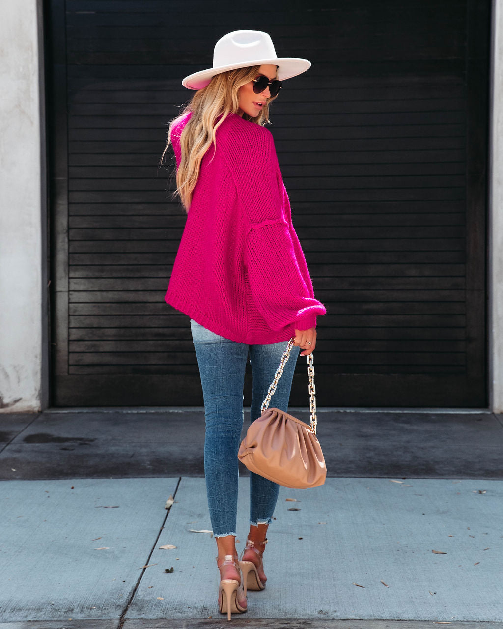 Alessi Knit Cardigan - Hot Pink - Se7enfashion