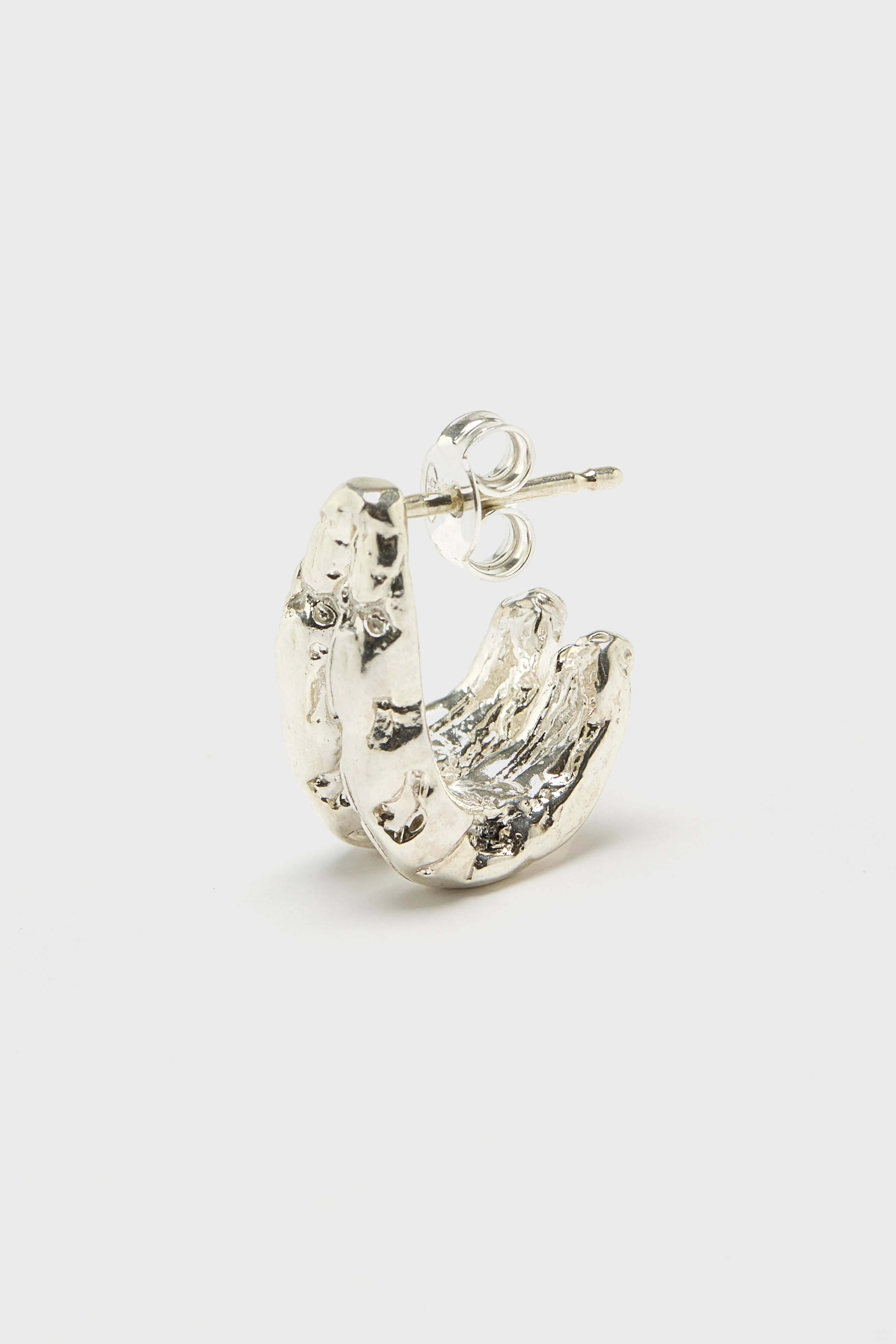 Bellerose Roca Hoop Stud Earring  (261 / W / SILVER)