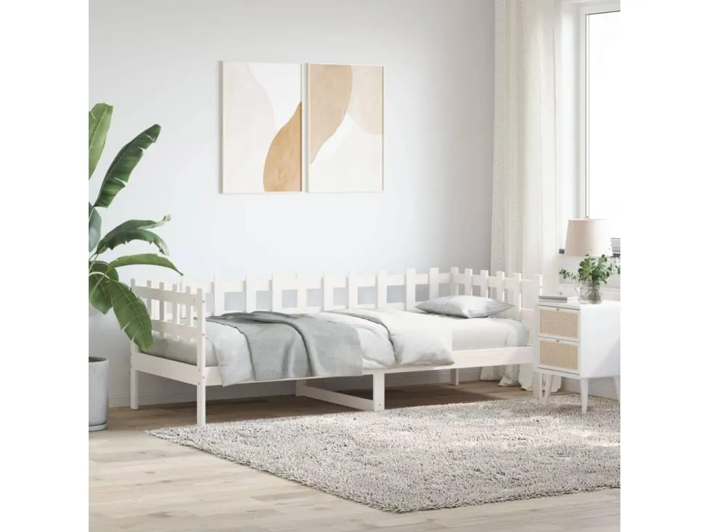 Sofá cama Decopractico maciza de Decopractico blanco 80x200 cm 45733UDZW