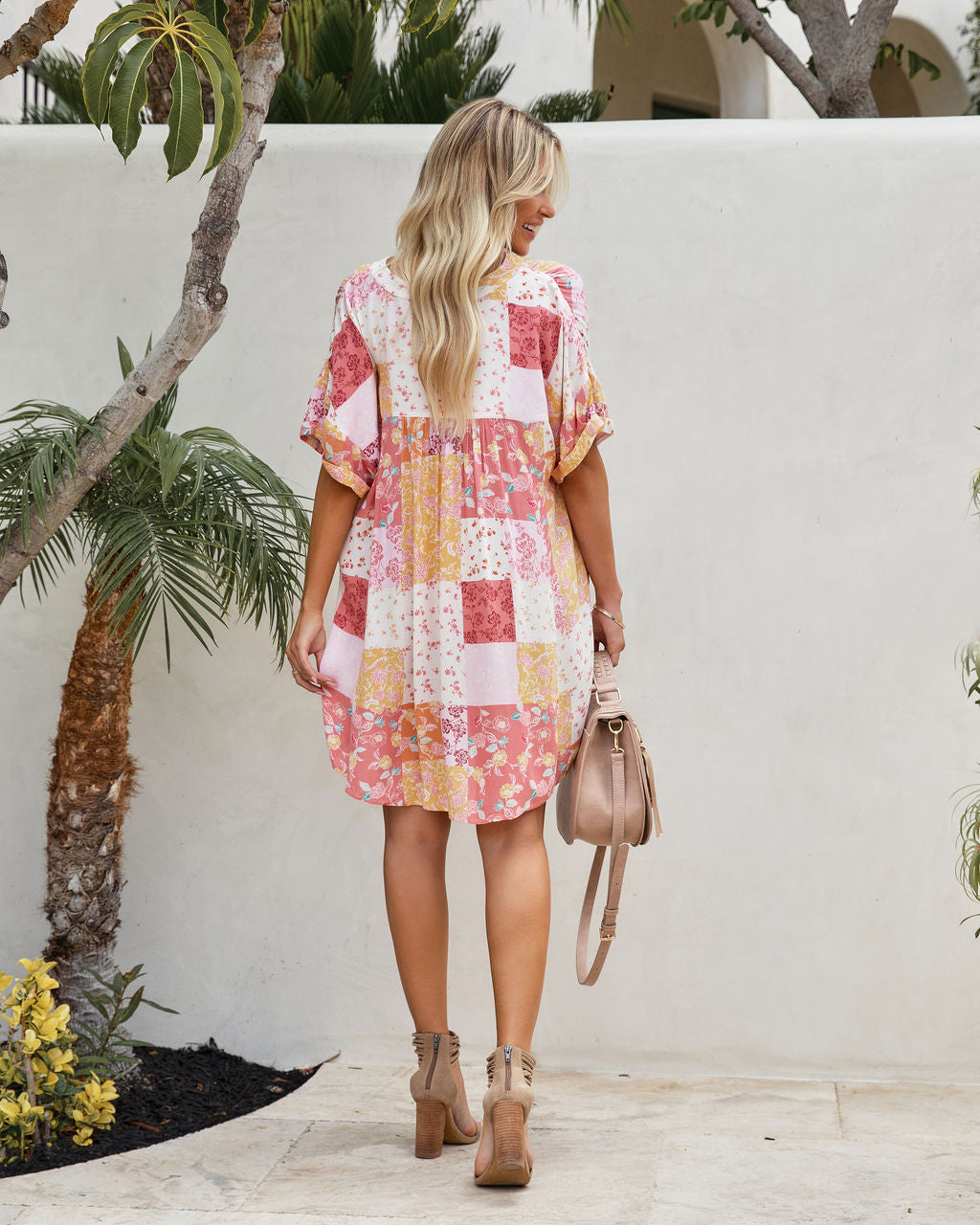 Milford Pocketed Patchwork Babydoll Dress - FINAL SALE - Se7enfashion