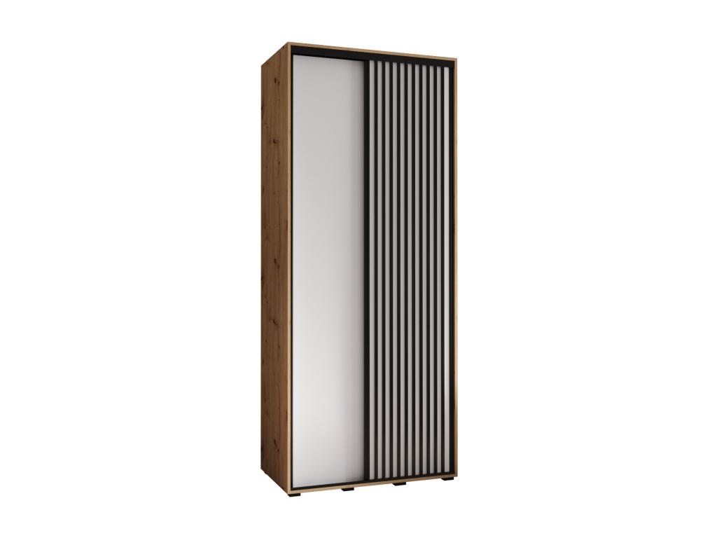 ARMARIO Nestleare 1 DE PUERTAS CORREDERAS 205 - 2/120/45 2 puertas artisan/blanco