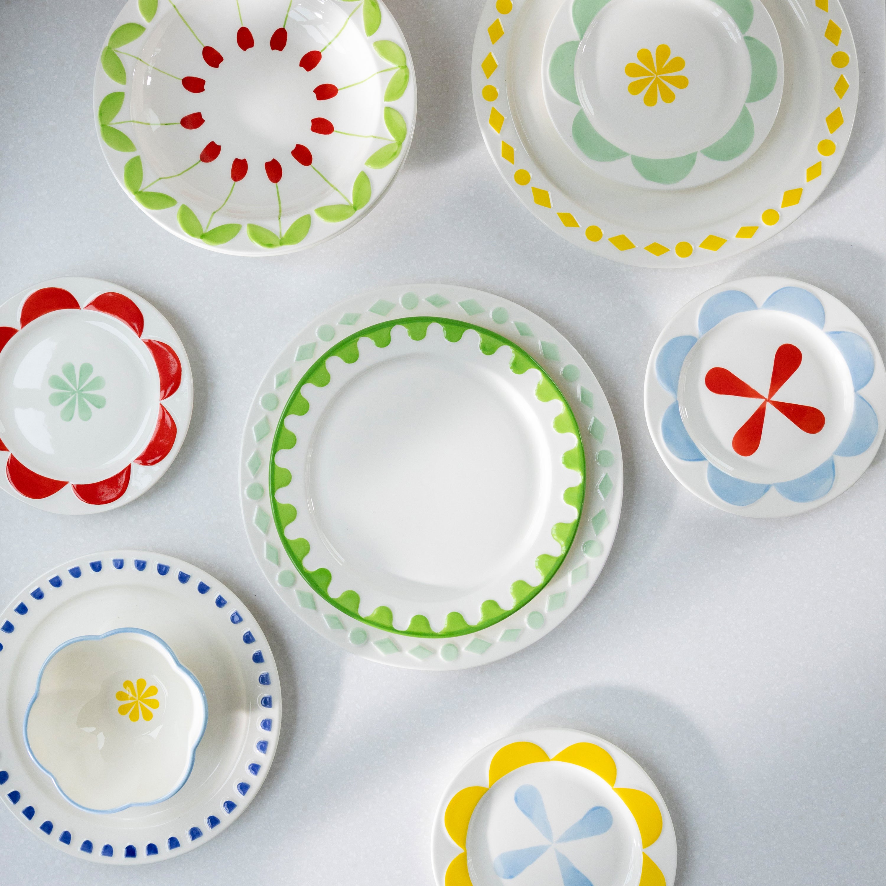 &k amsterdam Folk Kommen Ø 12,5 cm - Set van 4