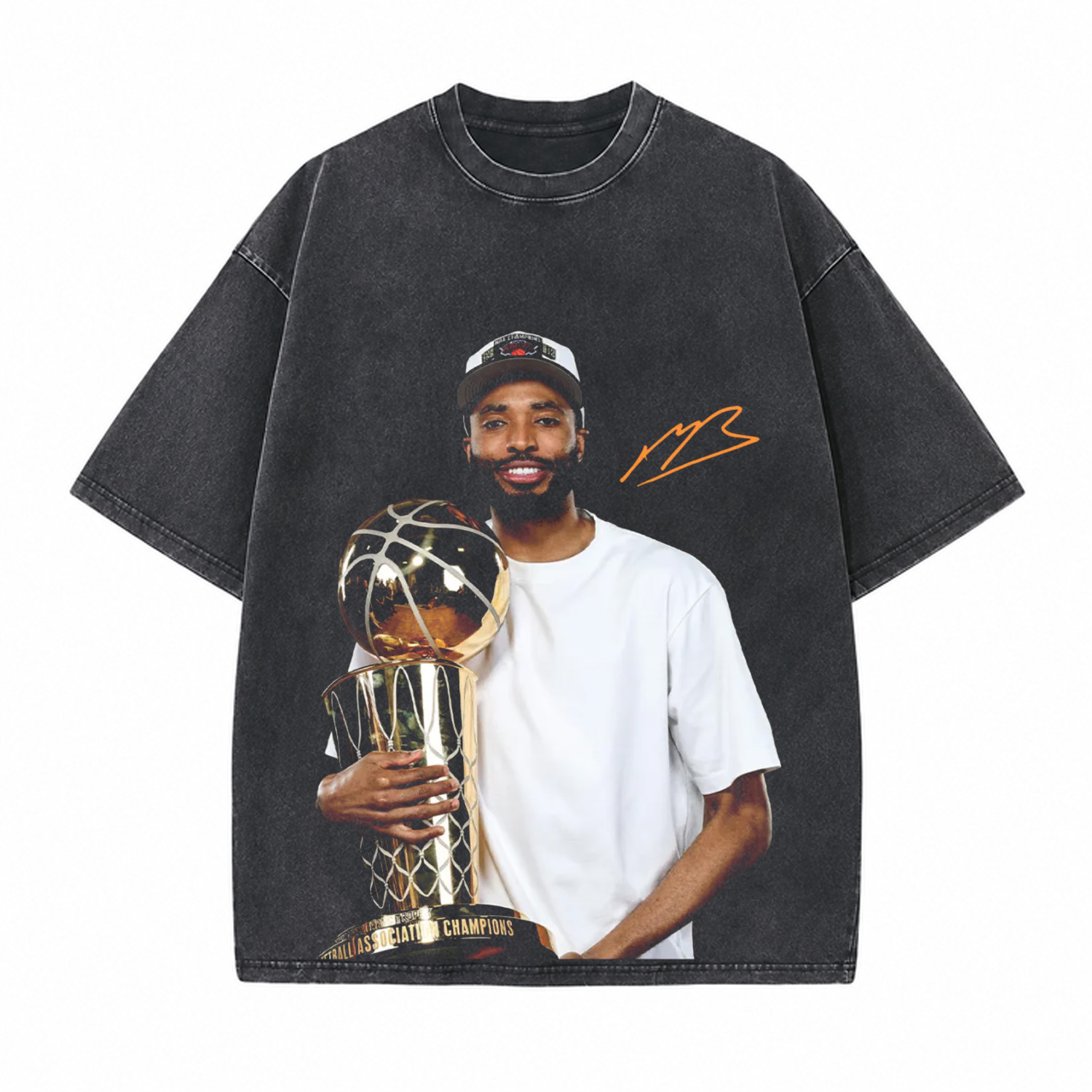 Champion Lifting The Trophy Printed Unisex Washed T-Shirt