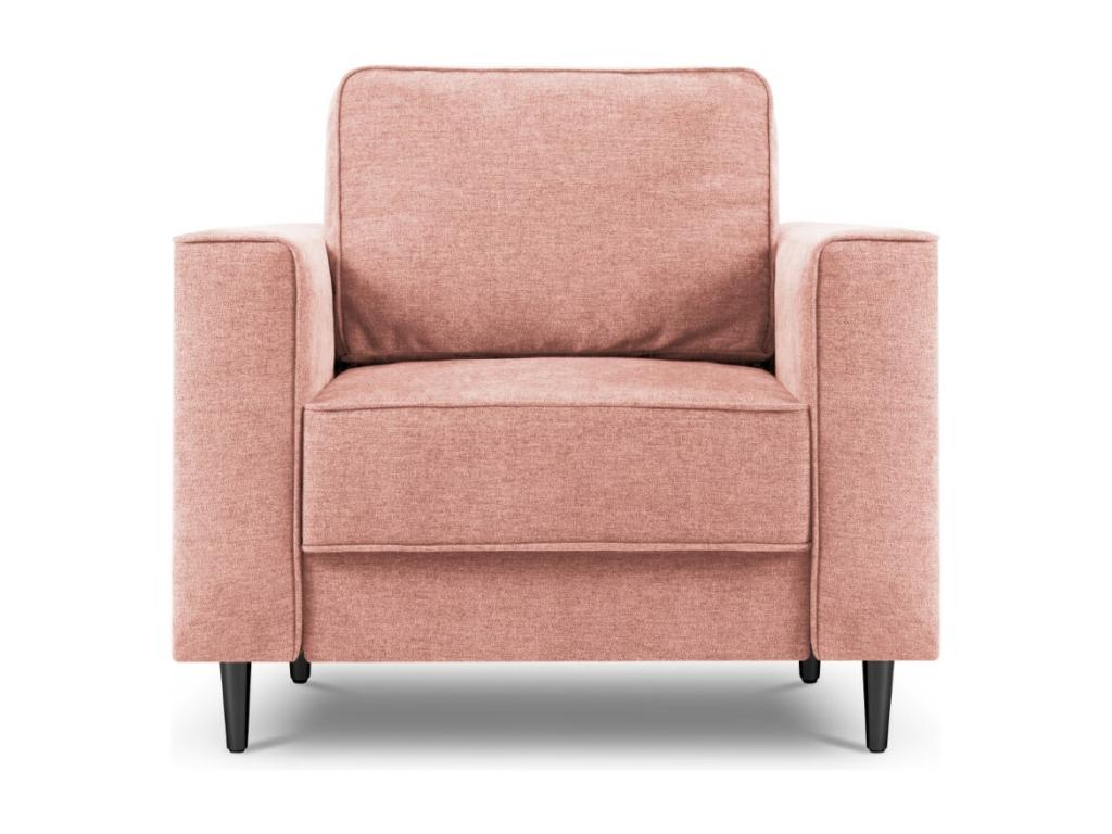 Sillón Homelyvo de tejido estructural rosa - 98x97x88cm