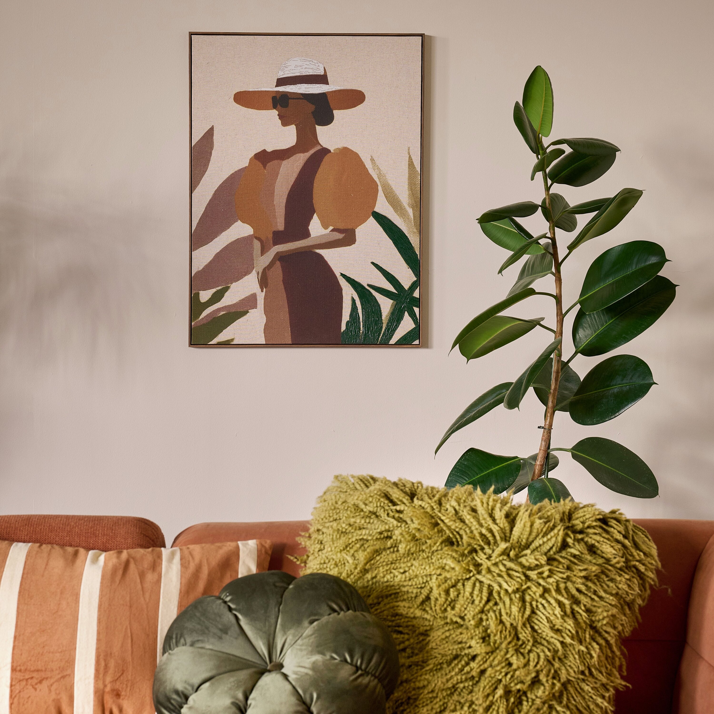 by fonQ Gentle Shade Schilderij 60 x 80 cm - Walnoot