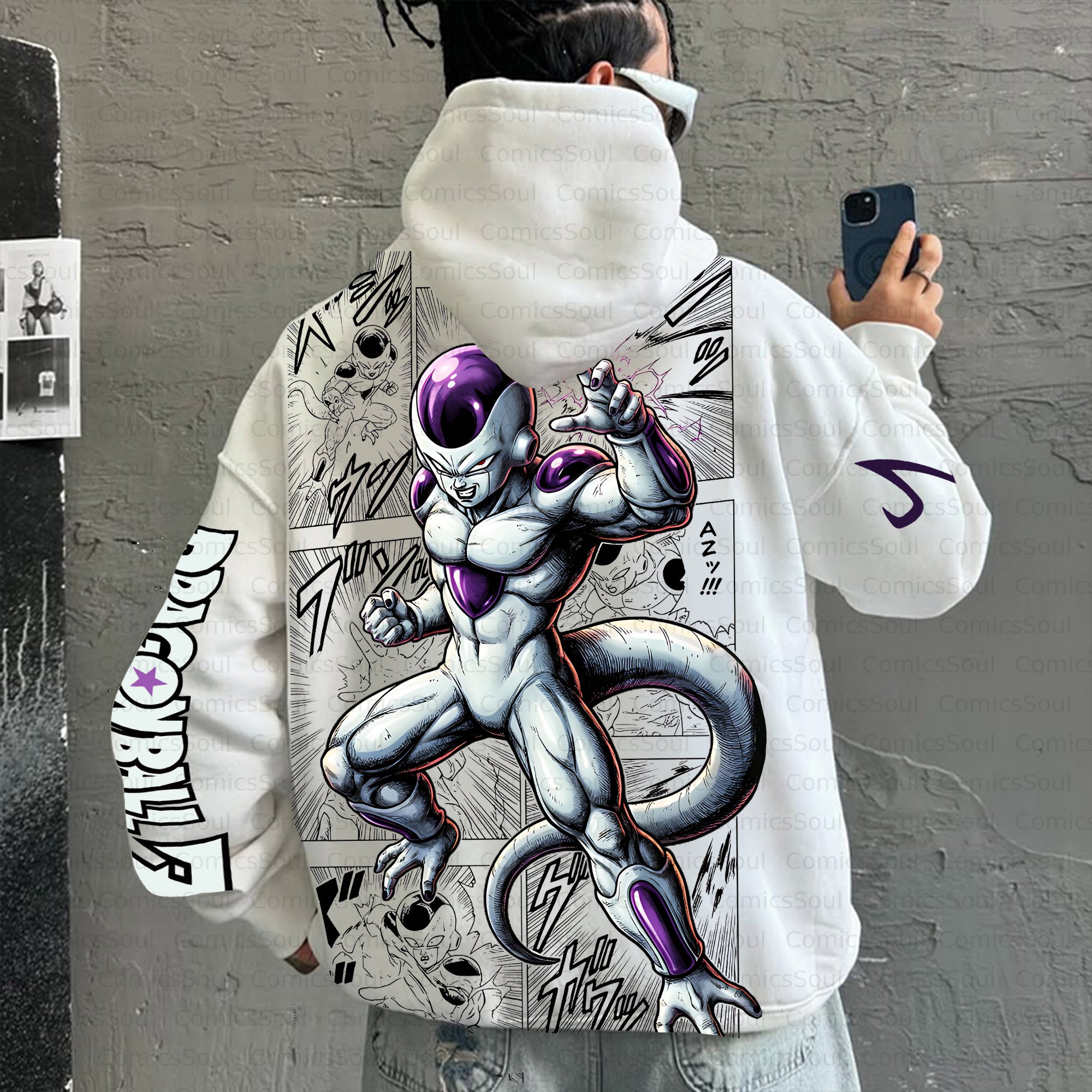 Unisex Anime Inspired Vintage Plush Hoodie