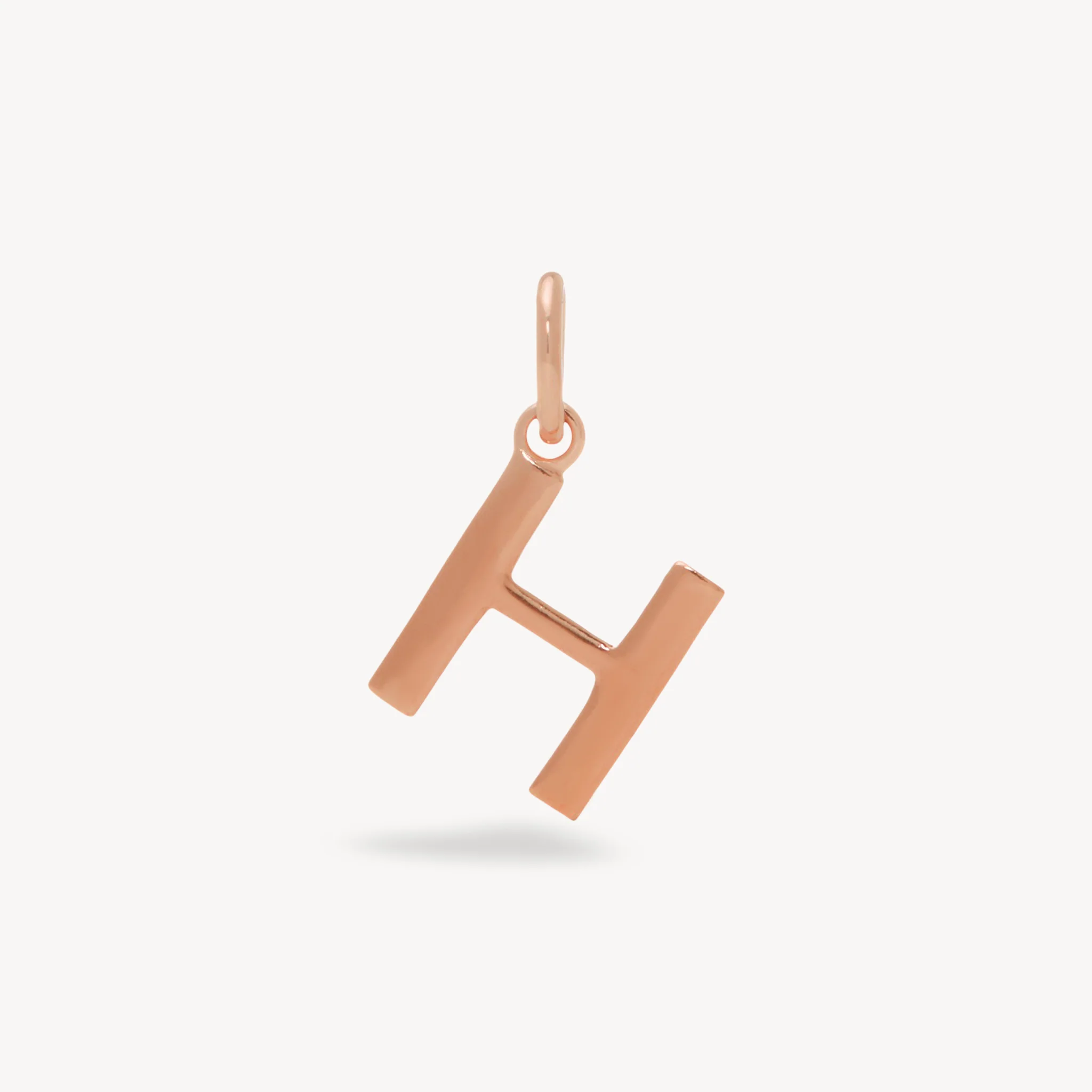 14k Rose Gold Vermeil Letter Charm