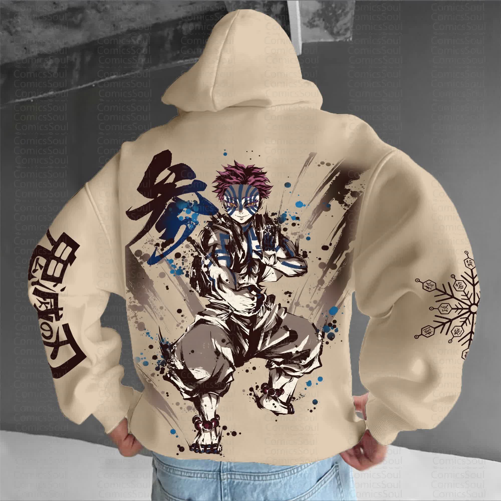 Unisex Anime Graphic Streetwear Vintage Hoodie丨Comicssoul