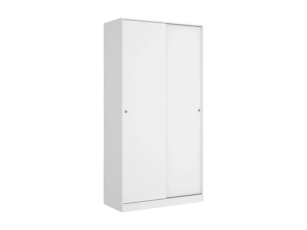 Armario Andreuworldcasa Perchero para dormitorio Armario con 2 puertas correderas 100x50h204 cm Blanco