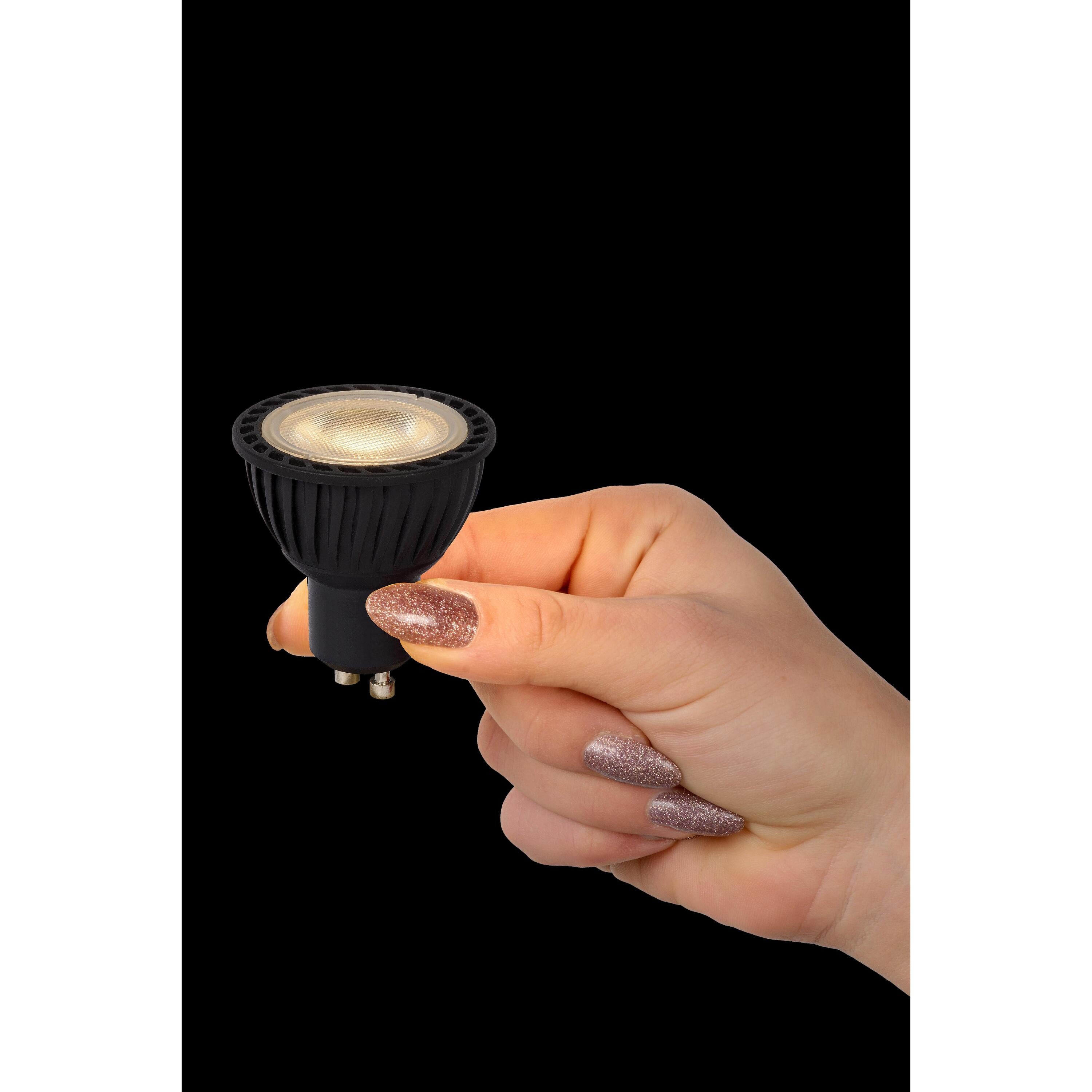 MR16 LED lichtbron GU10 5W dim to warm zwart