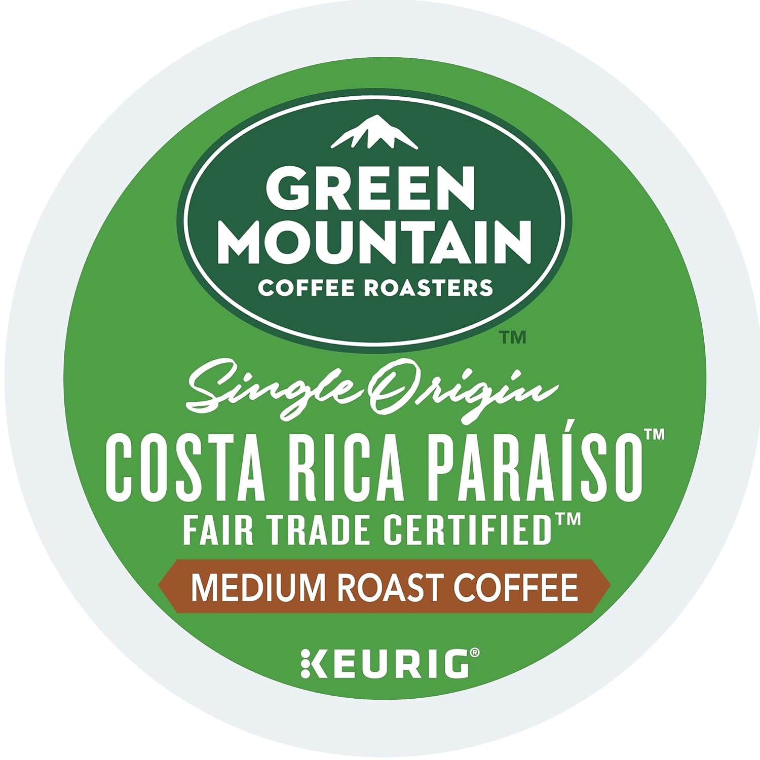 Green Mountain Coffee K-Cup Pods Costa Rica Paraiso. 24/box