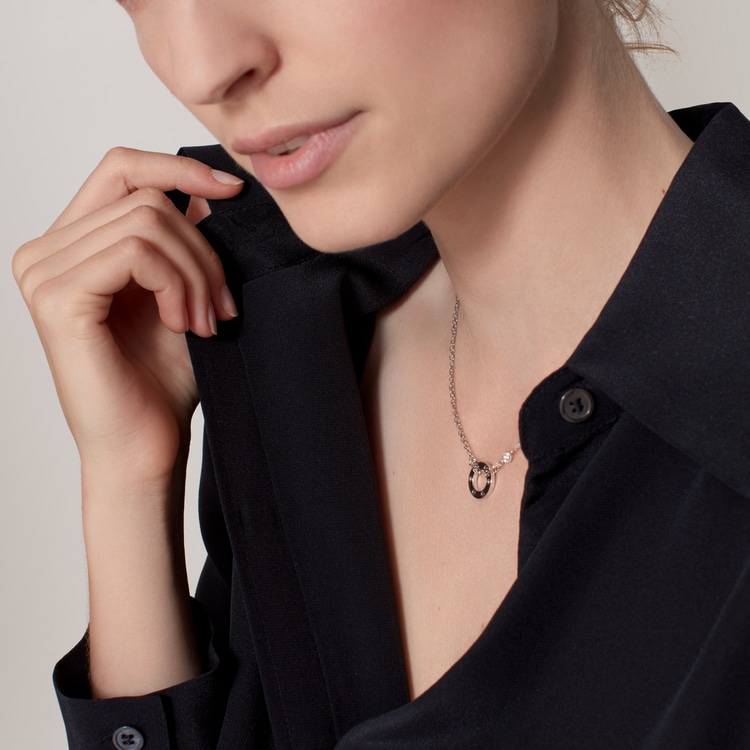 Replicate LOVE pendant, 2 diamonds(1:1 replica) - Original Replica Club