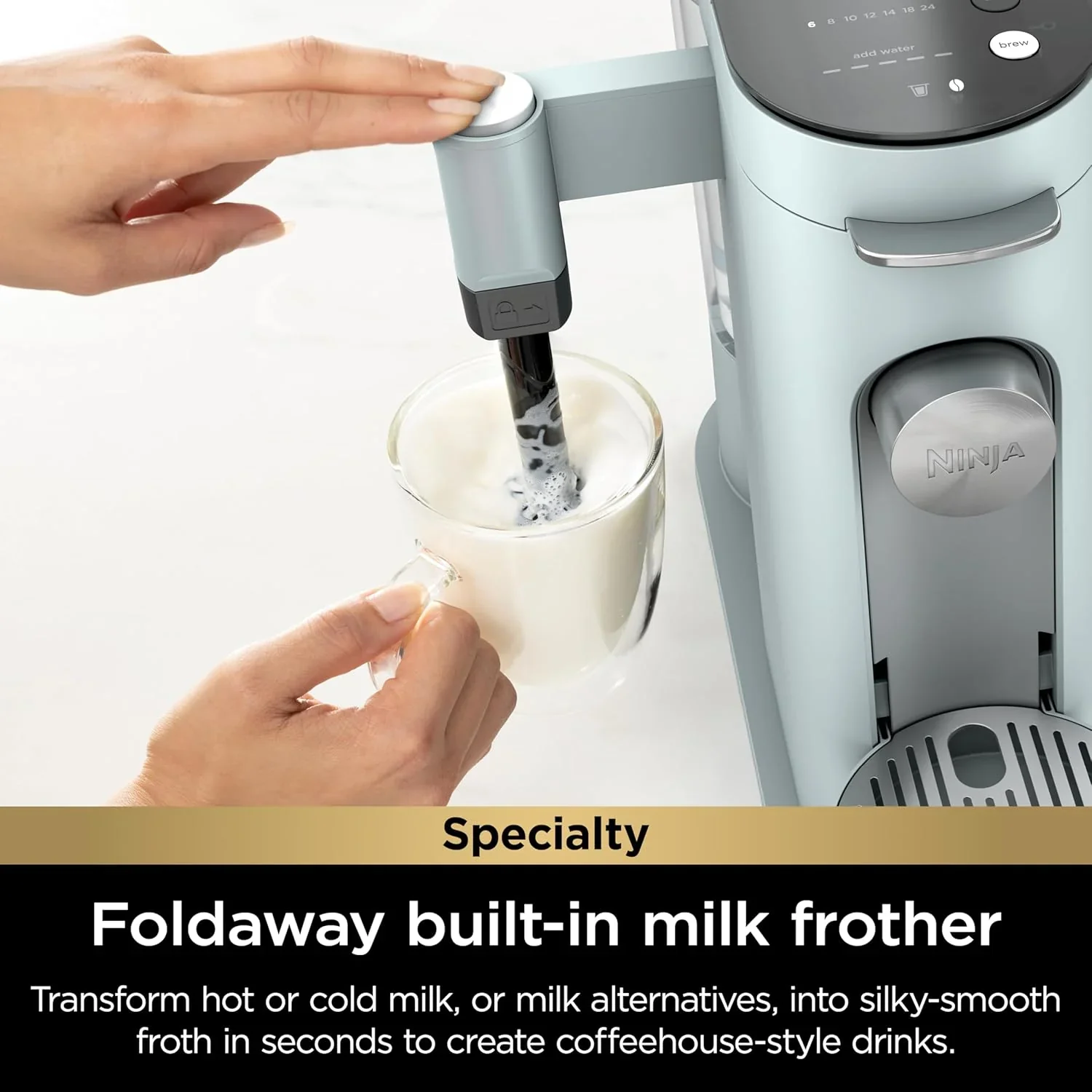 Ninja Coffee Maker Single Cup Brews with pods and grounds K-Cup compatible 4 brewing methods