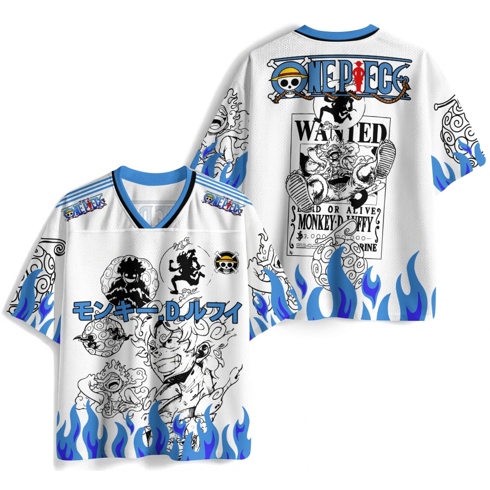 One Piece Luffy Anime Football Jersey