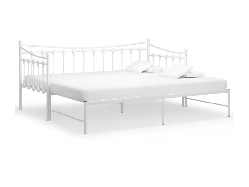 Estructura de sofá cama extraíble de Sancaldeco blanco 90x200 cm 72648SHXA