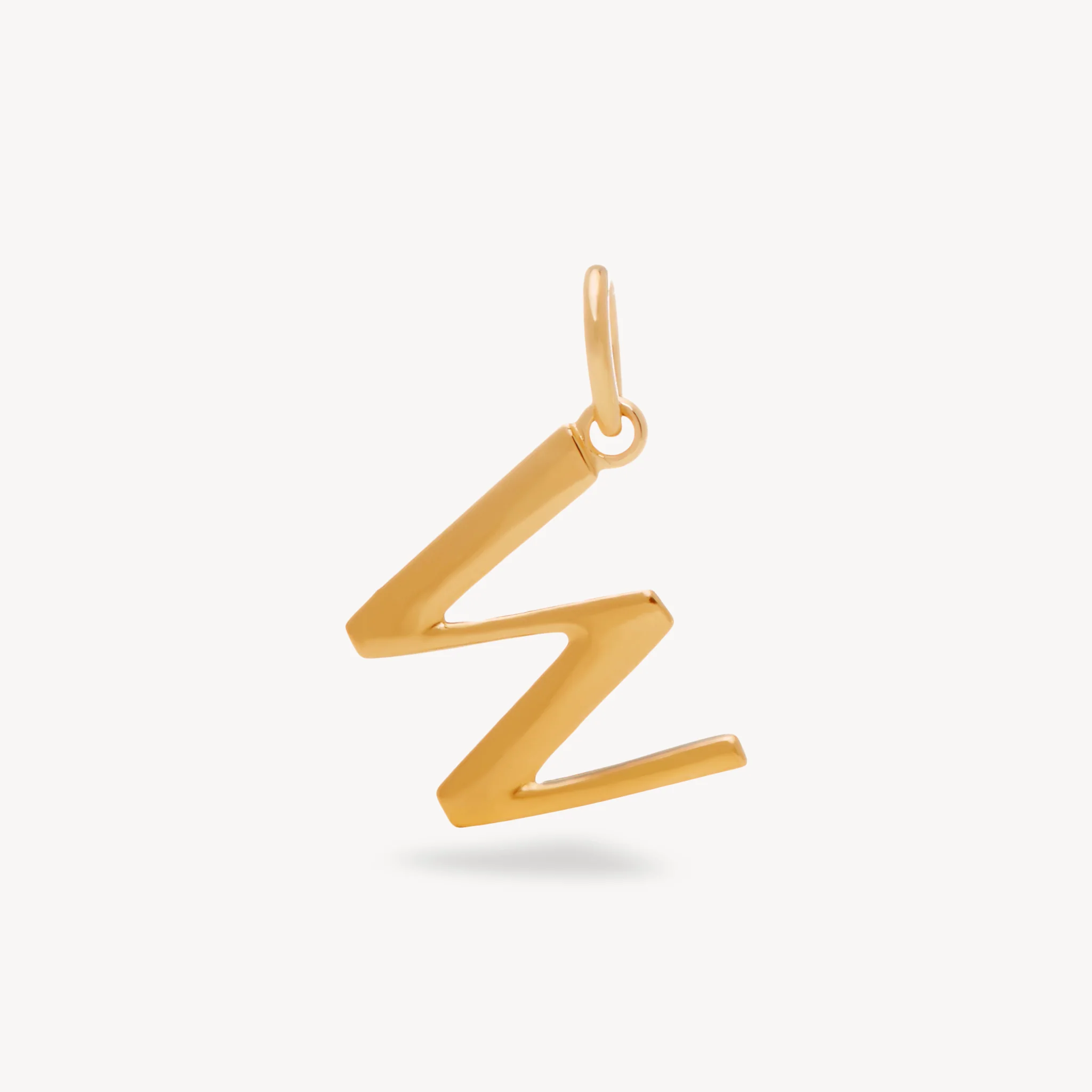 14k Gold Vermeil Letter Charm