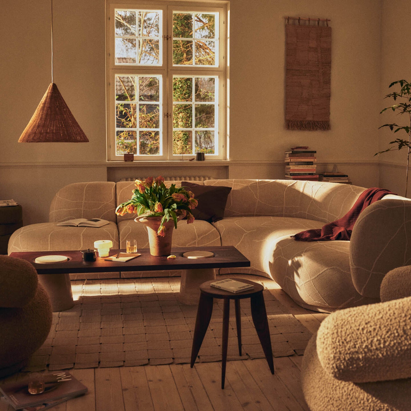 Ferm Living Grova Salontafel - Travertine