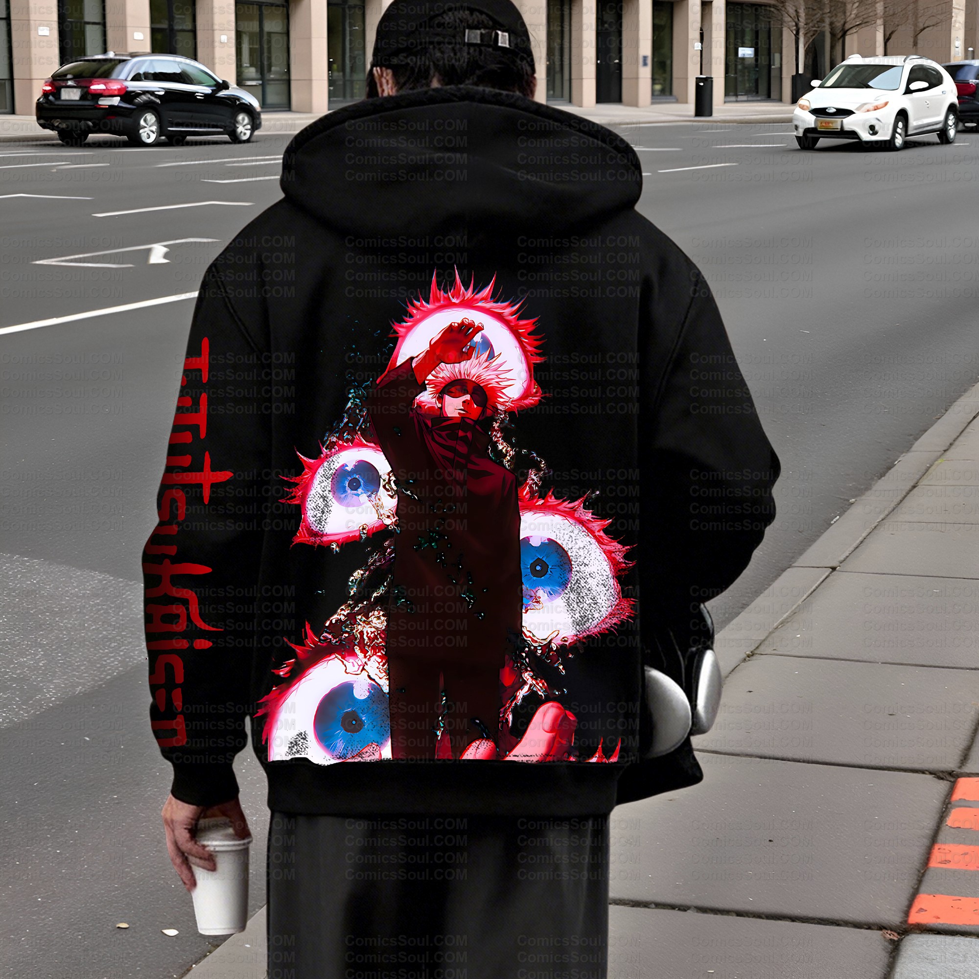 Unisex Graphic Streetwear Vintage Zipper Cardigan Plush Hoodid TeeThreads Sustain the Scene with Custom Apparel