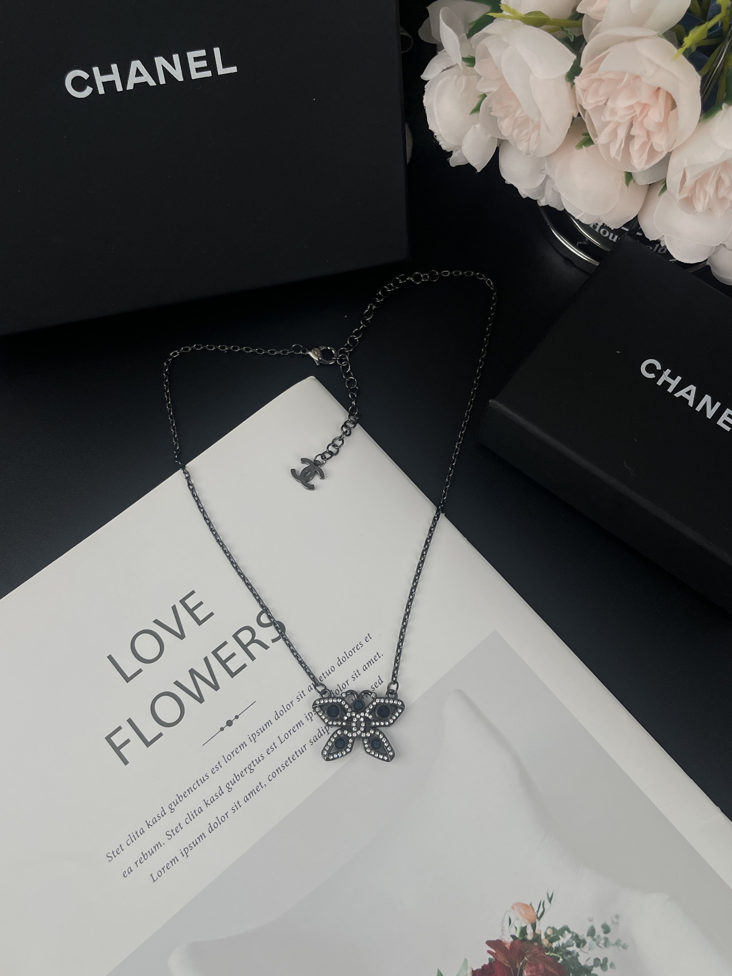 Chanel Hollow Butterfly Necklace - Original Replica Club