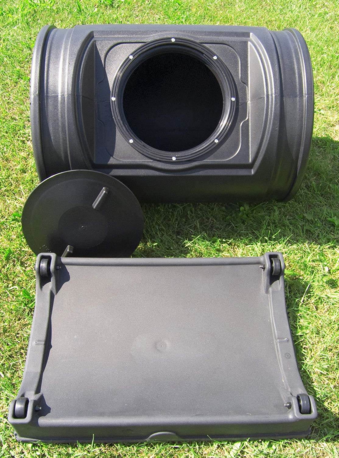 Good Ideas Compost Wizard Jr Outdoor Garden Compost Bin Container, Black - Image 7