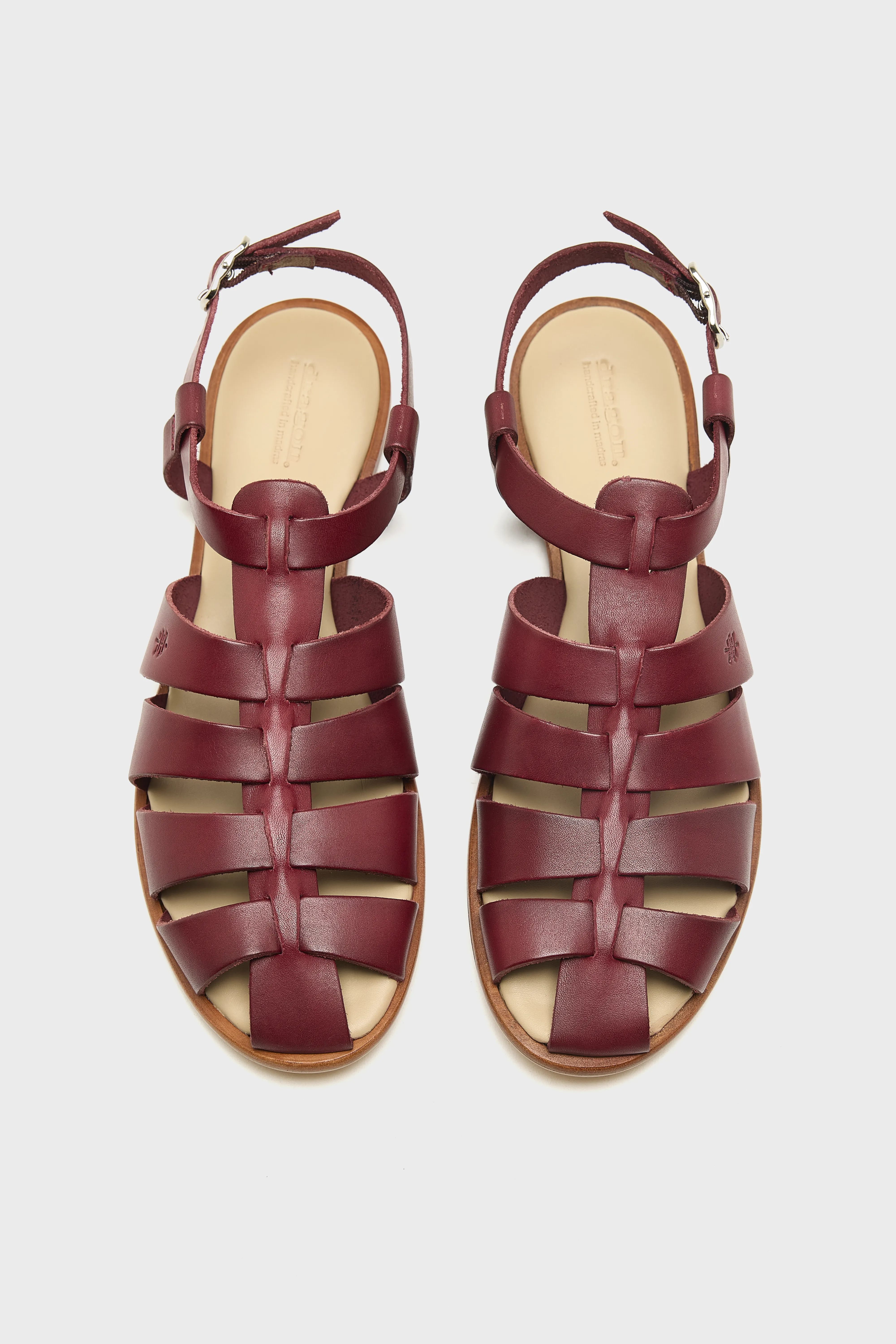 Bellerose Pescador Leather Sandals  (261 / W / BORDEAUX)