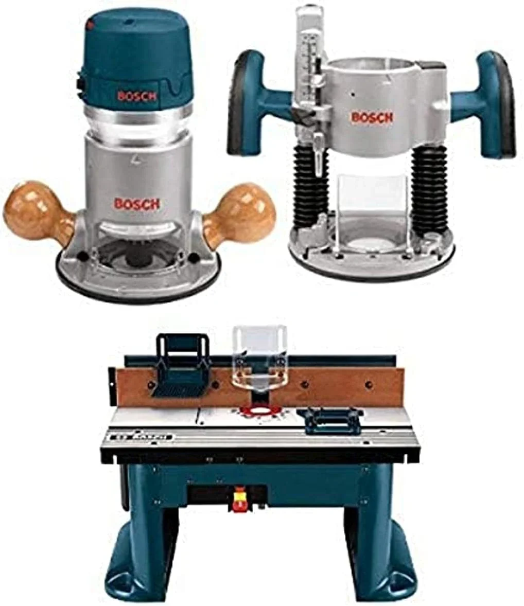 BOSCH Wood Router Tool Combo Kit, 12 Amp, 2.25 Horsepower - 1617EVSPK BOSCH Wood Router Tool Combo Kit, 12 Amp, 2.25 Horsepower - 1617EVSPK