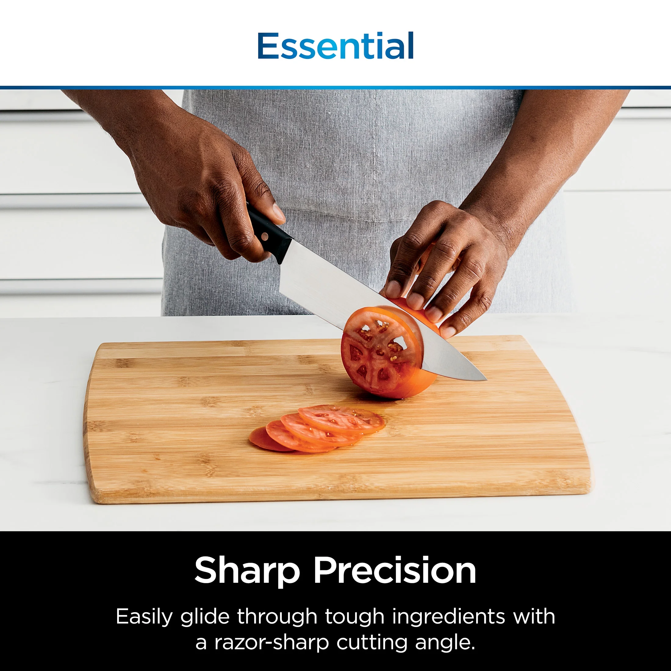 Ninja? NeverDull? 7-Piece Prep Knife System, Essential, Stainless Steel, Built-in Sharpener, K12007BRN - Image 4