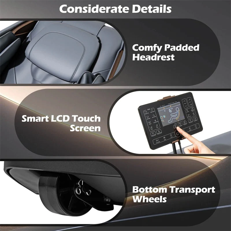 Eletriclife Full Body Zero Gravity Massage Chair SL Track Recliner with Airbags & Touch Screen