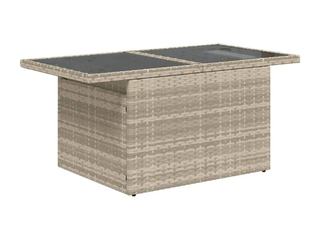 Set de sofás de jardín 8 pzas y cojines ratán sintético gris RTBX53537