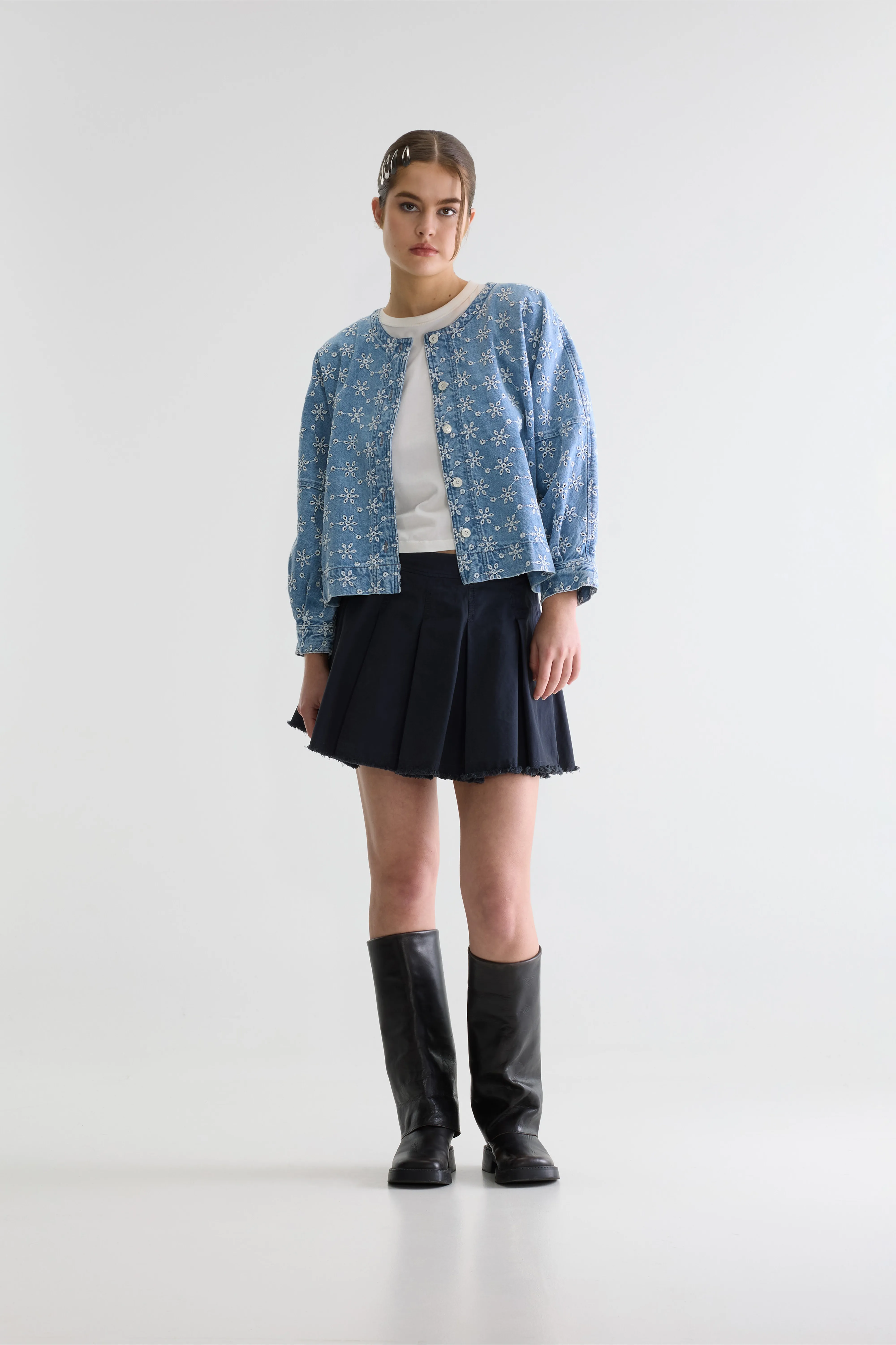 Bellerose Pinda denim blouse (261 / W / MEDIUM BLEACH)