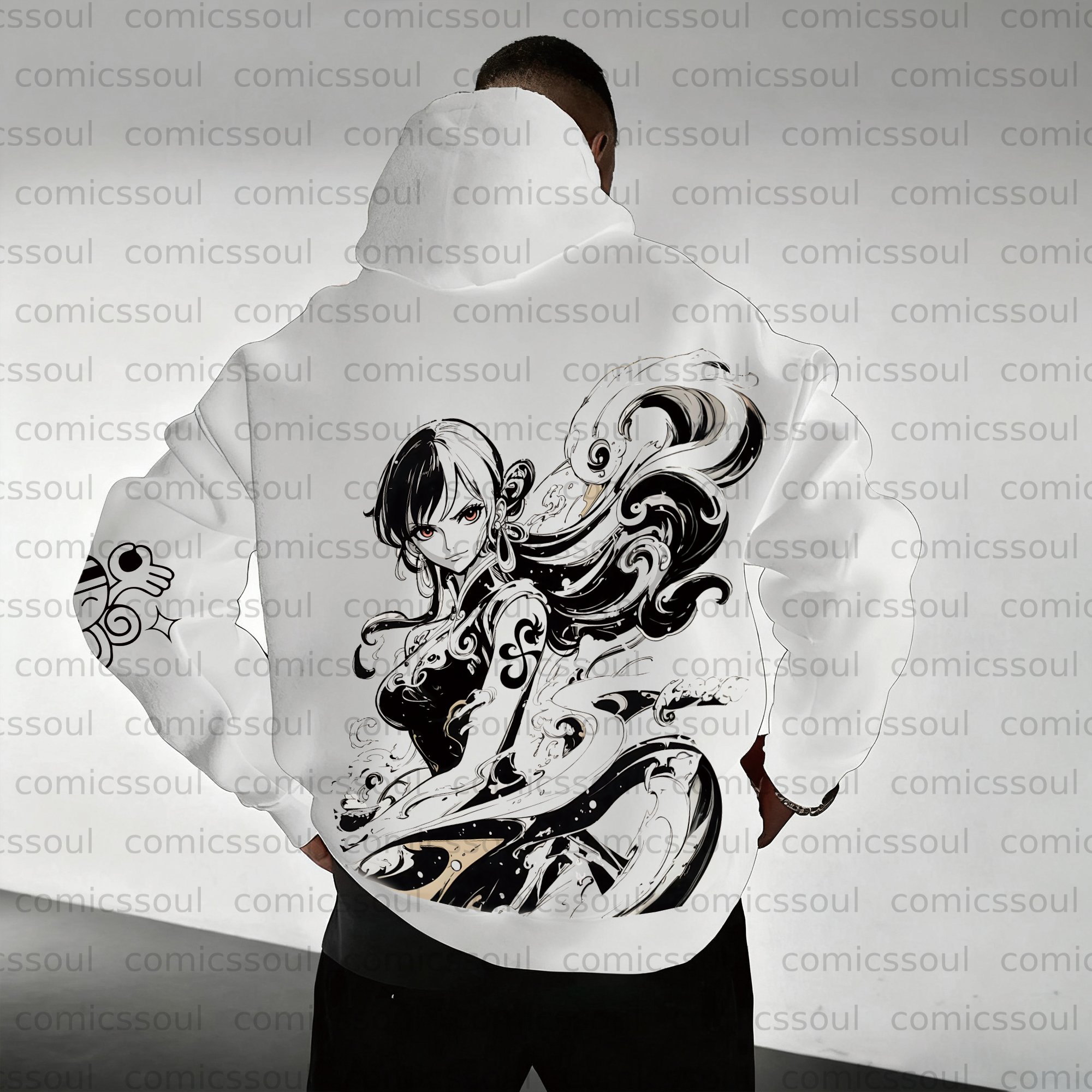 Unisex Anime Graphic Streetwear Vintage Plush Hoodie
