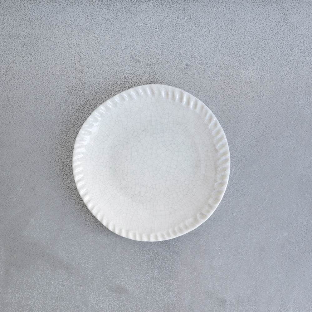 Assiette plate Dashi - Quartz Craquelé