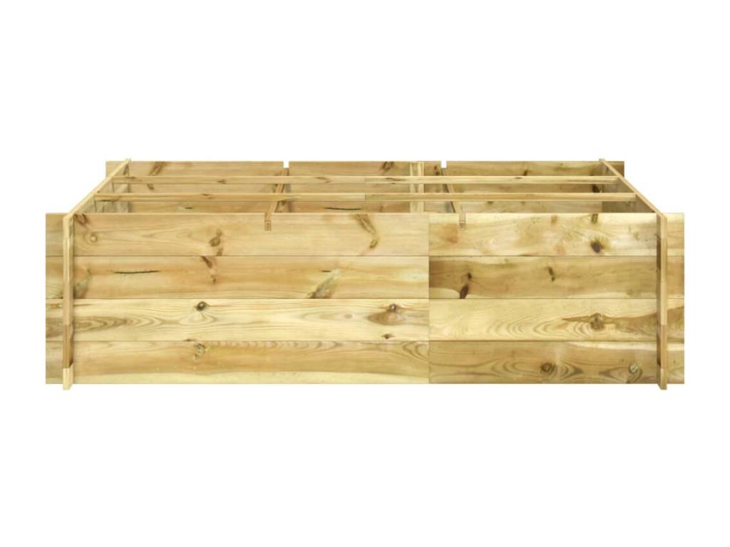 Arriate de madera impregnada 150x100x40 cm