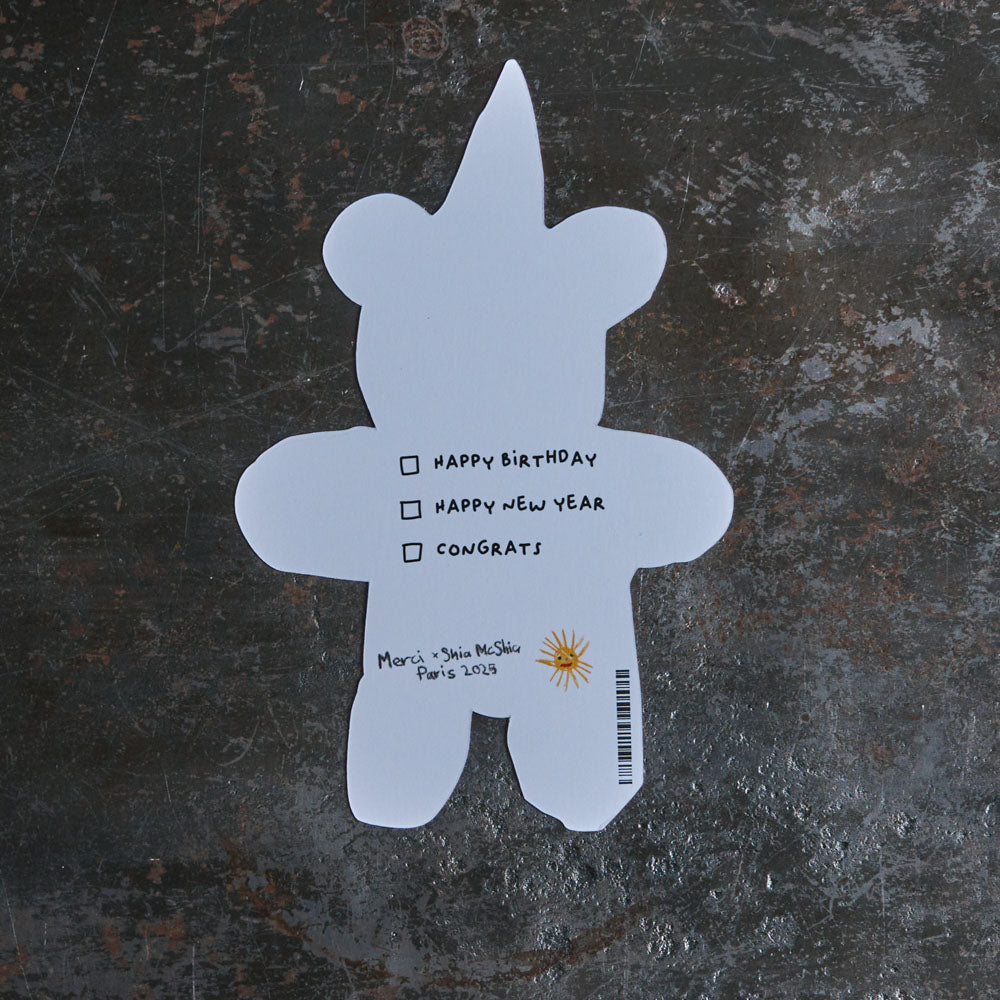 Carte postale Ours - Merci X Shia McShia