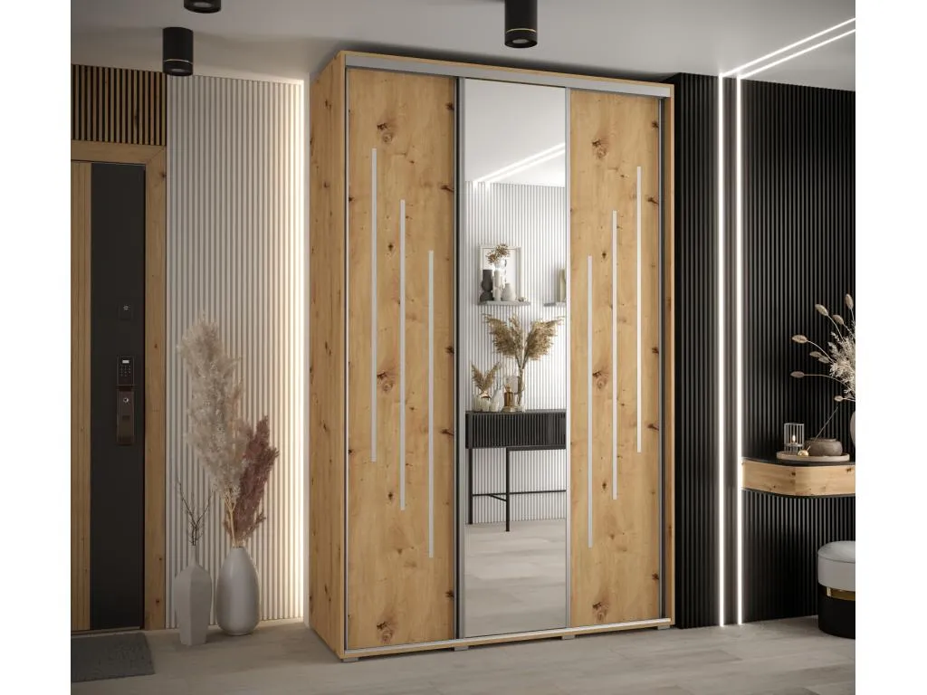 Armario funcional de puertas batientes 235,2x160x45 cm, 3 puertas vjr3609204