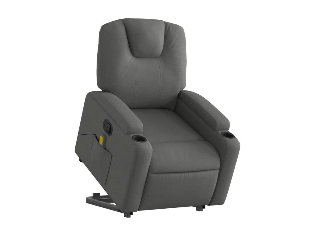 Silla de masaje reclinable de pie de Joliven gris oscuro