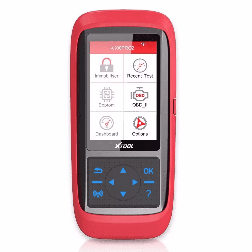 XTOOL X100 PRO2 Key Fob Programmer OBD2 Scanner with EEPROM Adapter Immobilizer Lifetime Free Update(X100PRO2/Red)