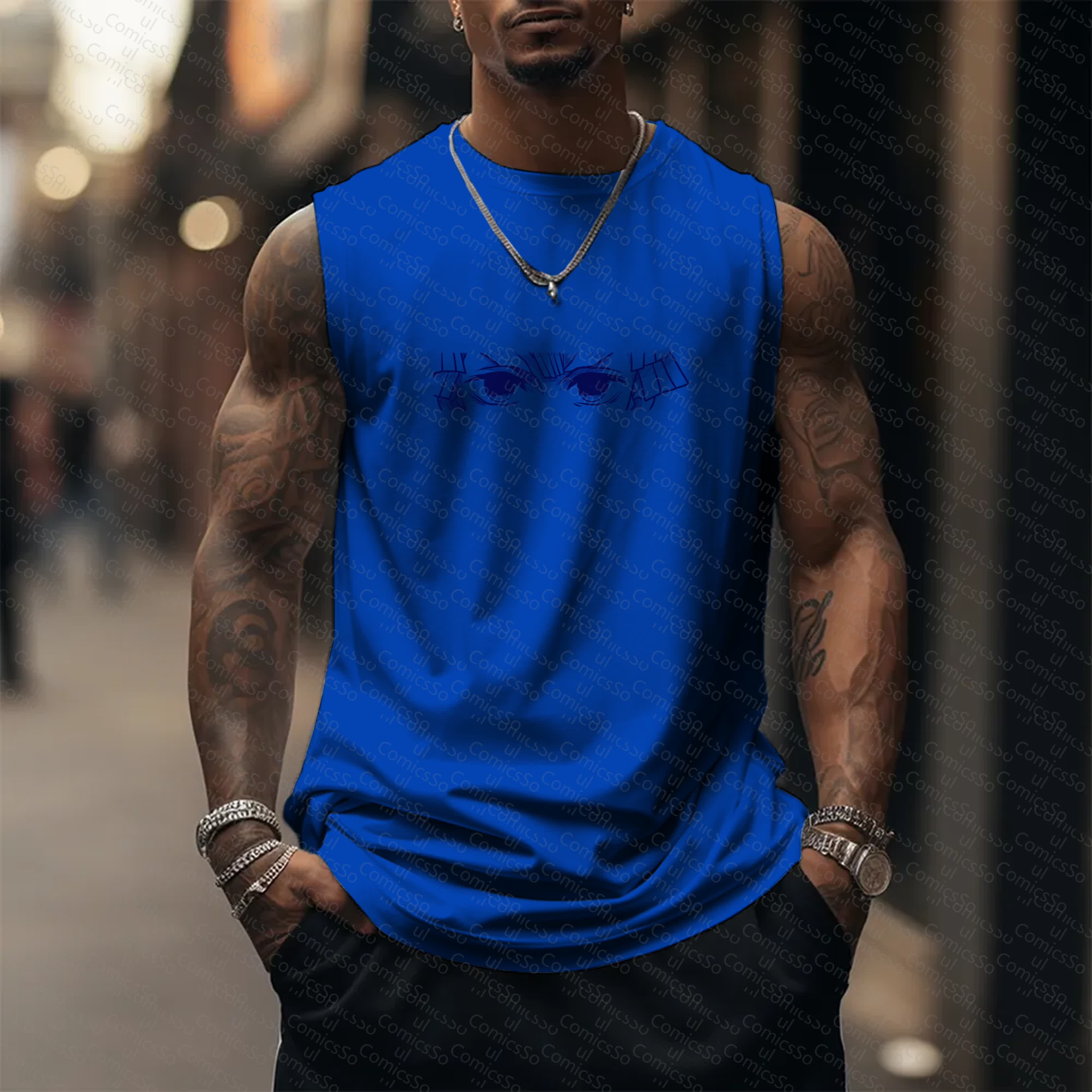 Unisex  “ Comicssoul” Casual Anime  Tank Top TeeThreads Sustain the Scene with Custom Apparel