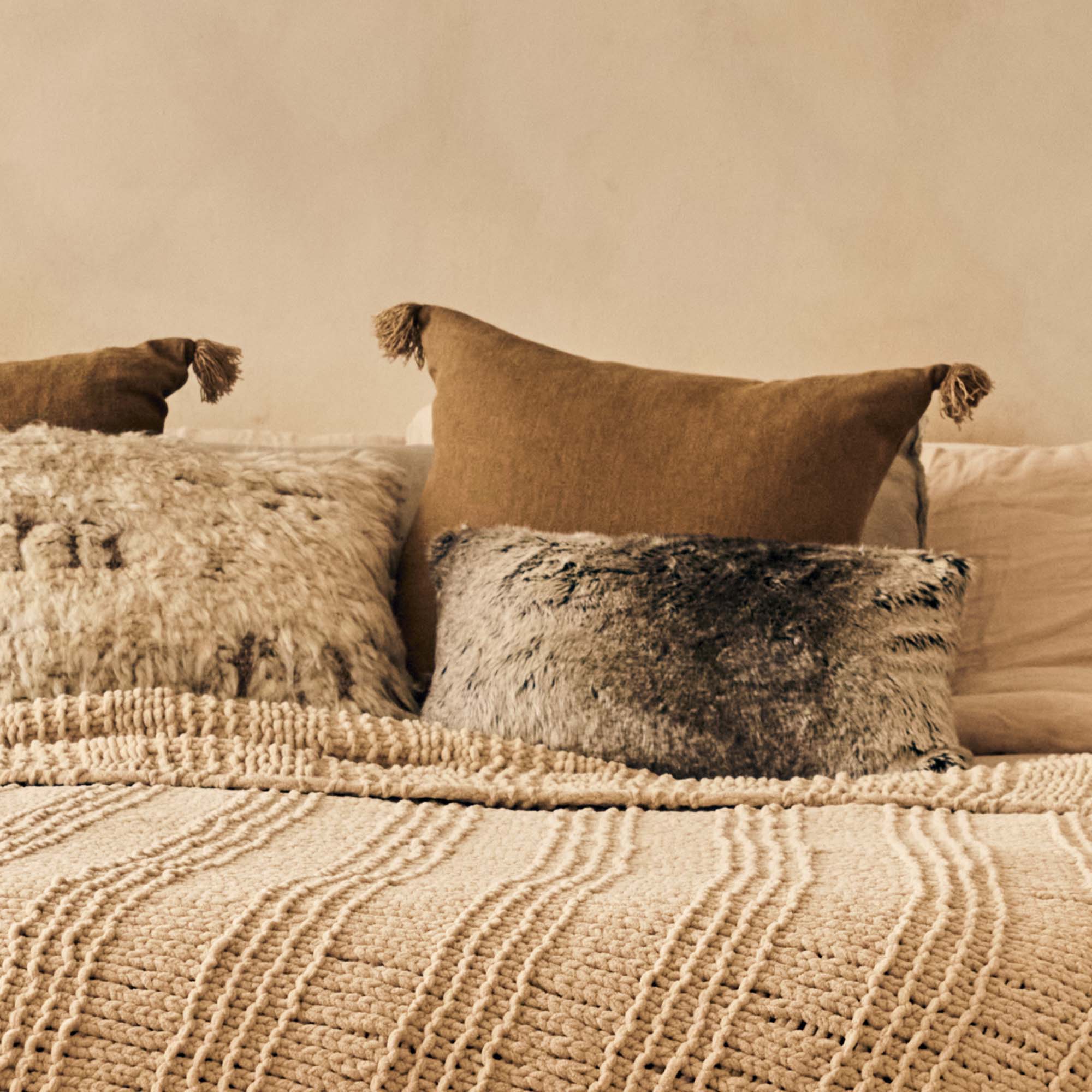 Britford Faux Fur Cushion