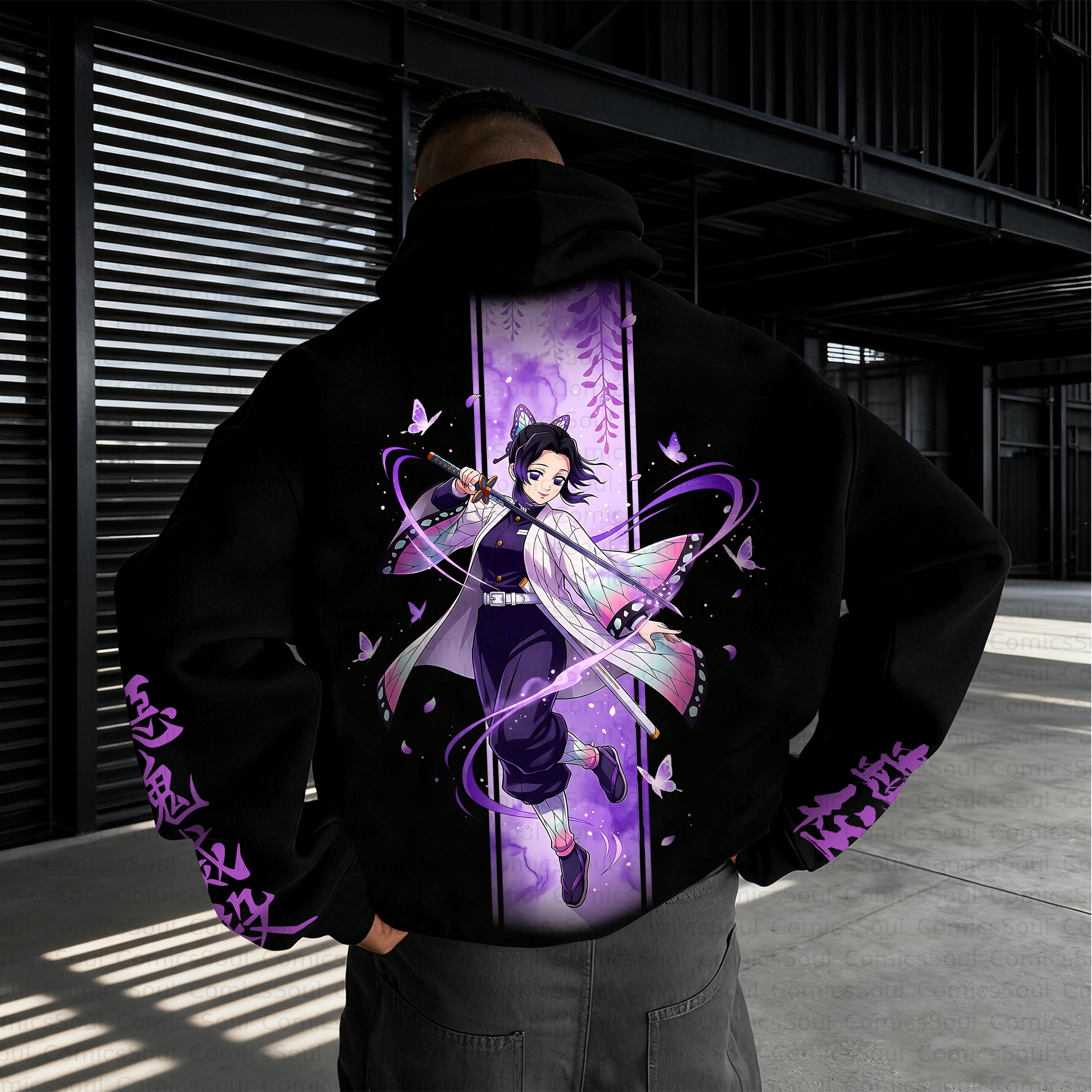 Unisex Anime Inspired Vintage Plush Hoodie