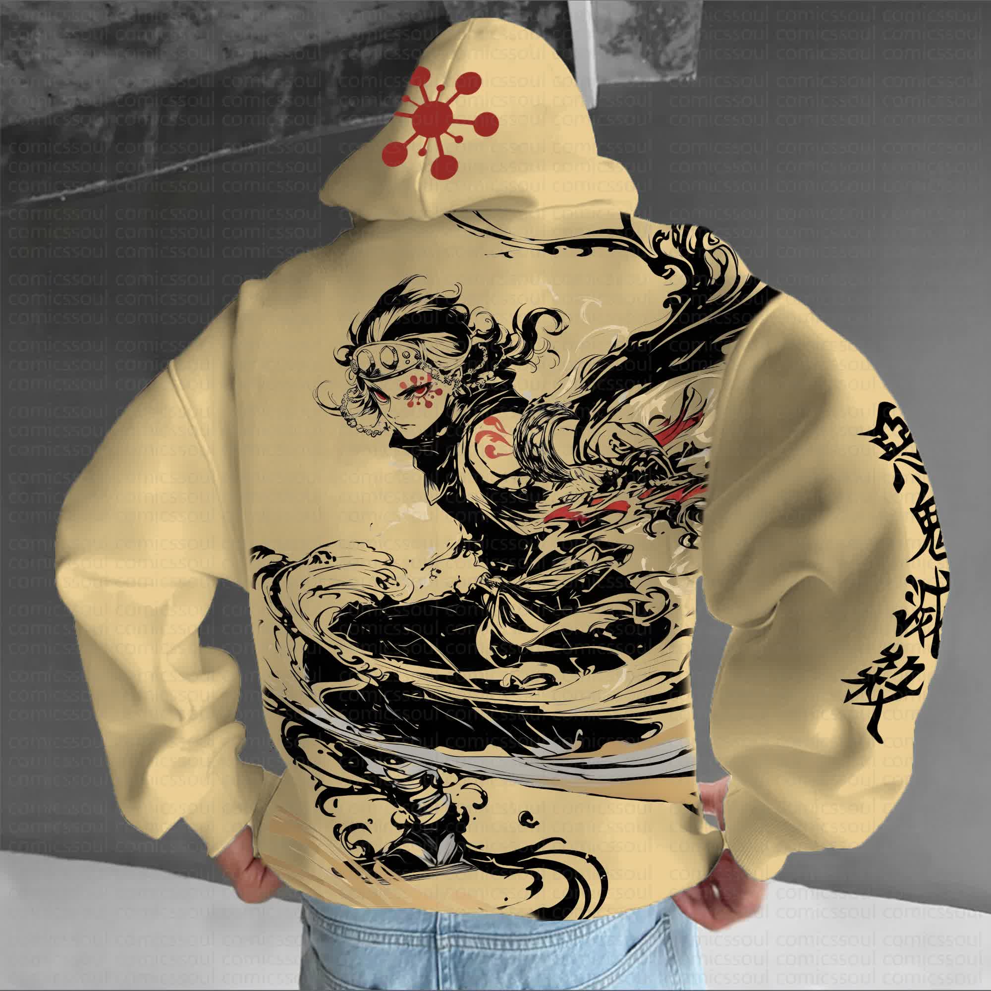 Unisex Anime Graphic Streetwear Vintage Hoodie丨Comicssoul