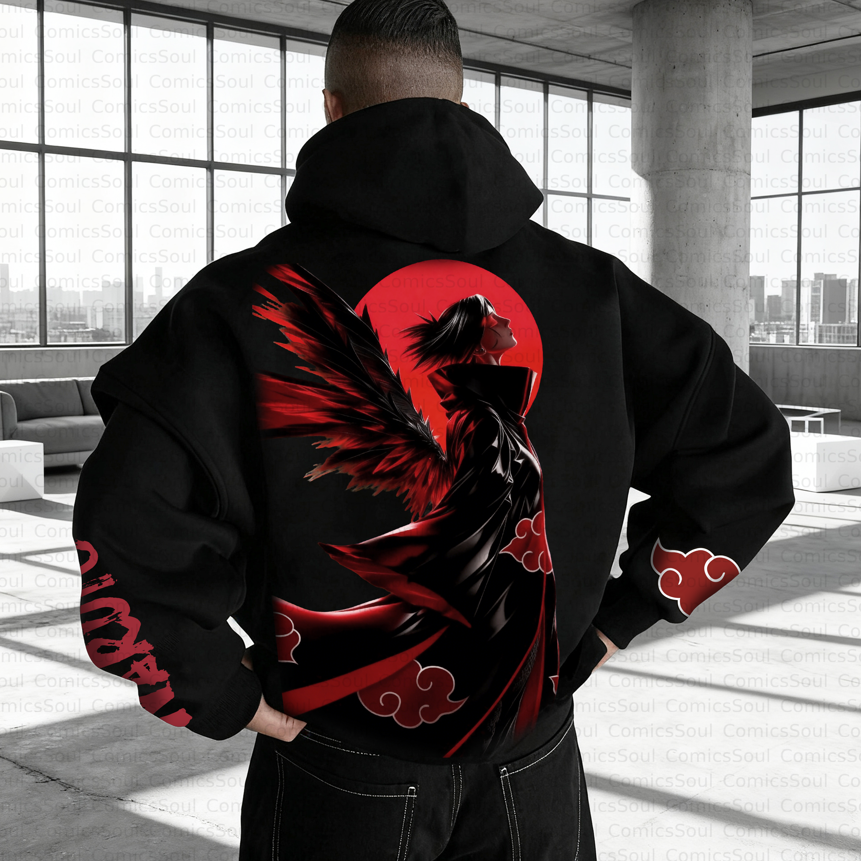 Unisex Anime Inspired Vintage Plush Hoodie