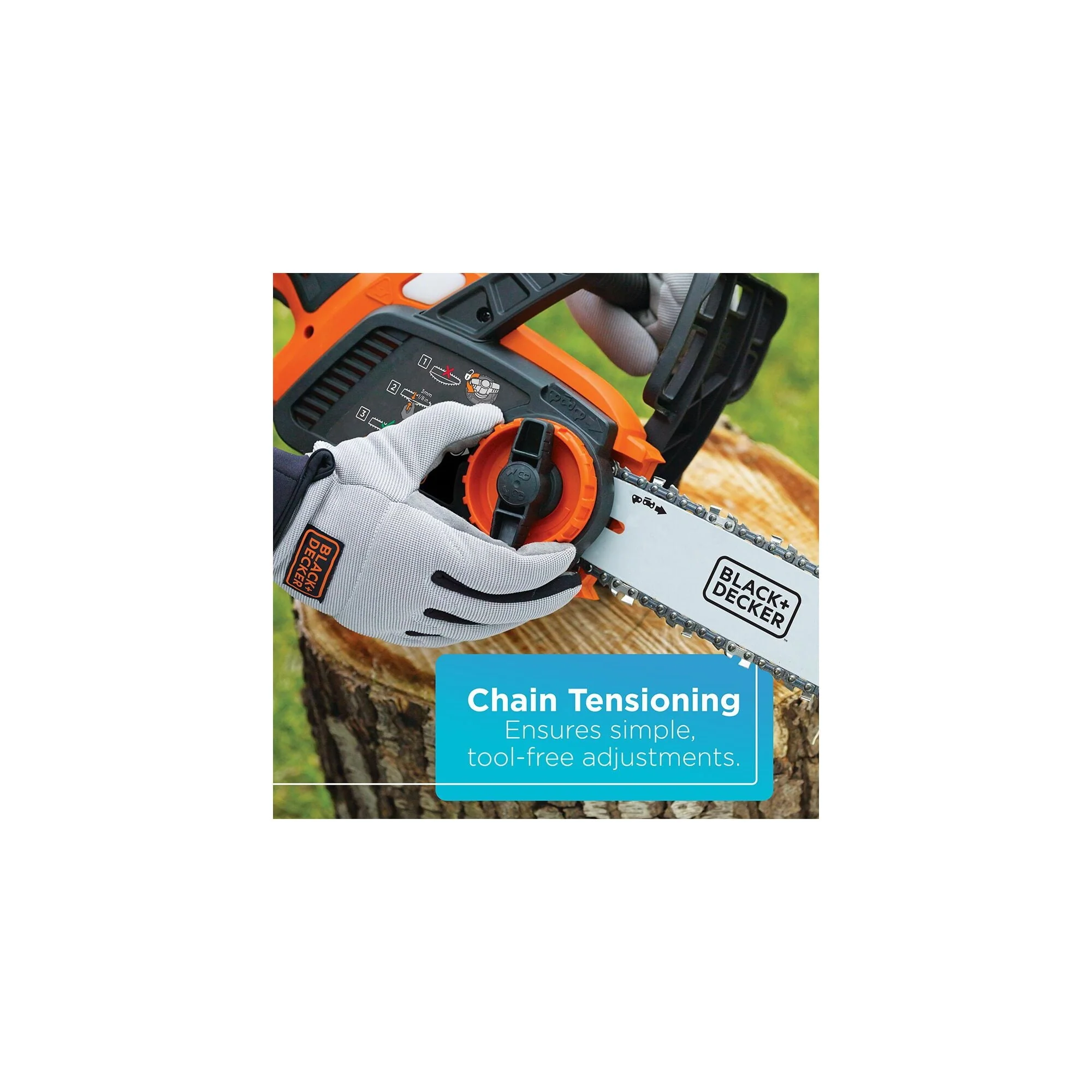 BLACK+DECKER LCS1020 20V MAX Lithium 10 in. Chainsaw - Image 6