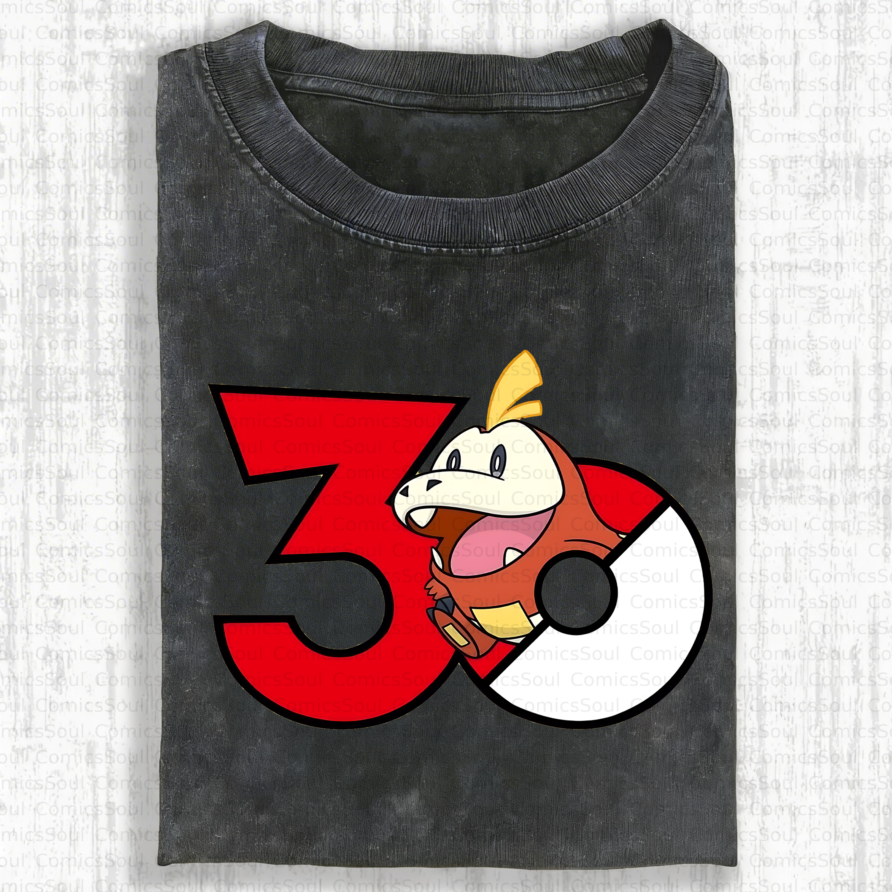 Unisex Anime Inspired Vintage Washed T-Shirt