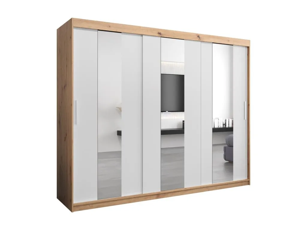 Armario Luxmbls de puertas correderas 200/250/62 3 puertas (artisan/blanco) 13400TSAA