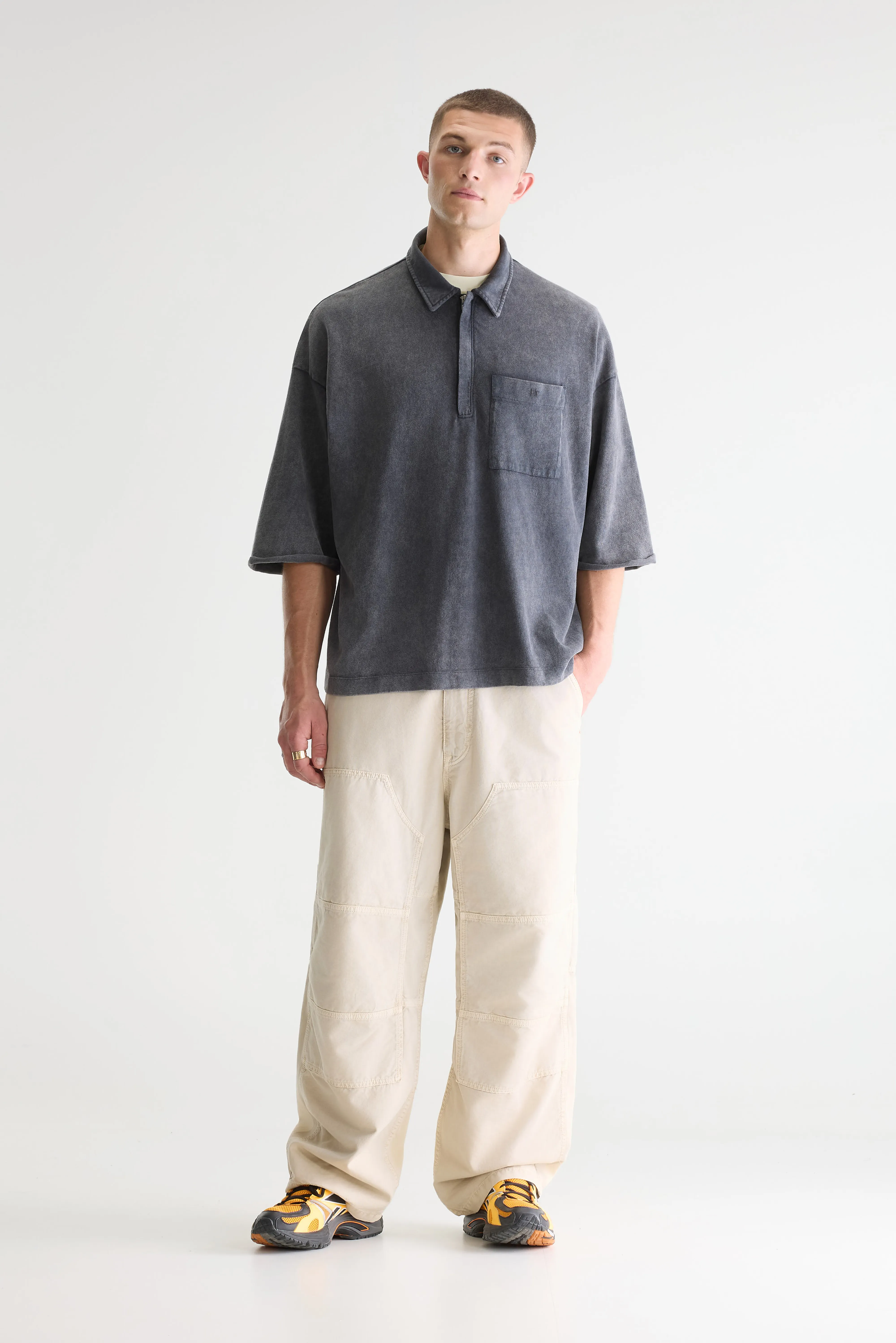 Bellerose Felly zipped polo (261 / M / BLACK BLUE)