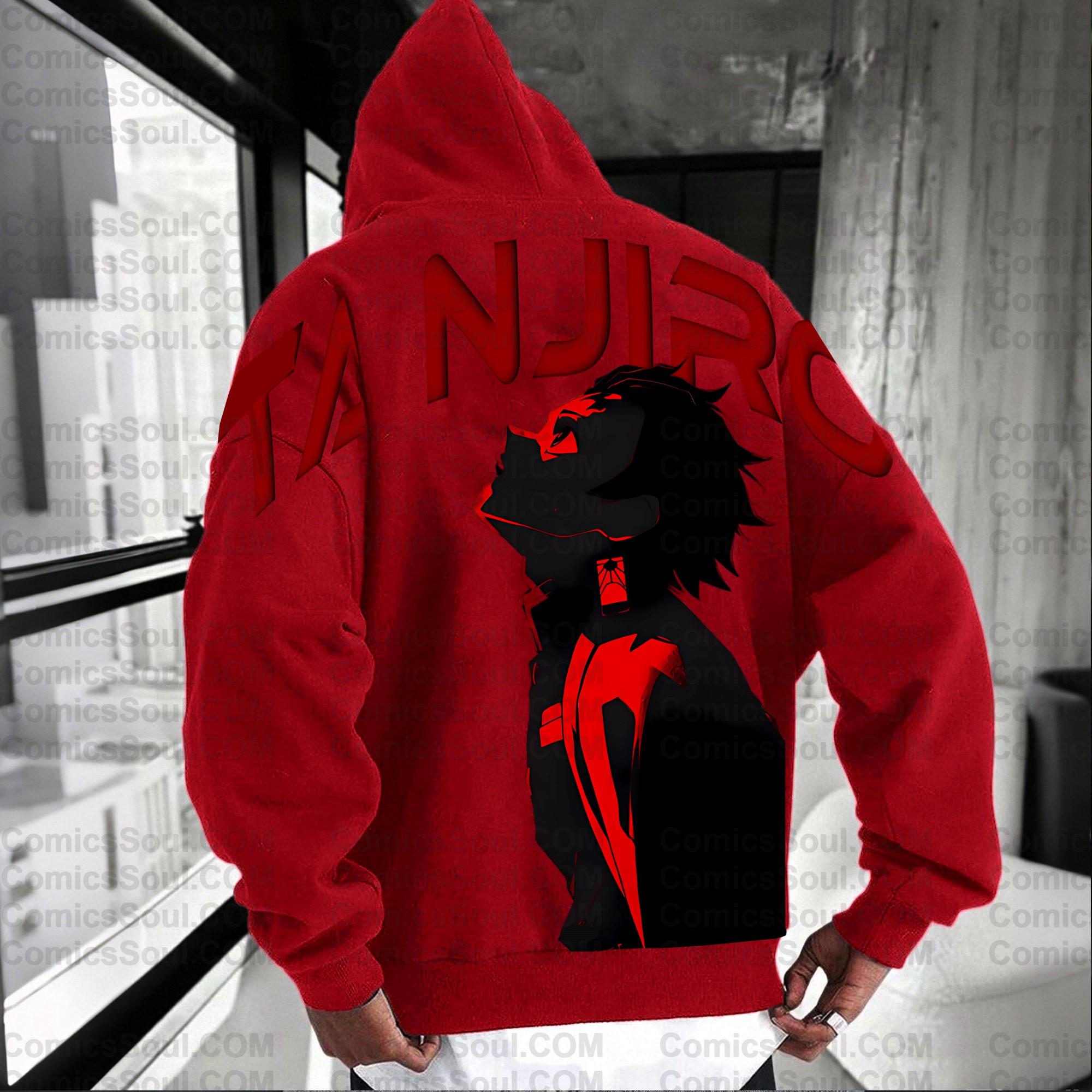 Plus Velvet Unisex Anime Graphic Streetwear Vintage Hoodie