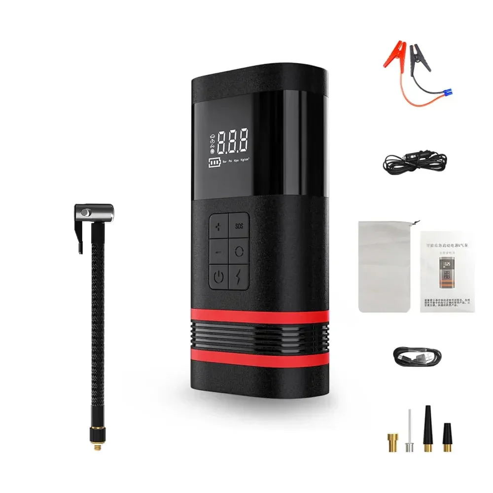 6588 4 In 1 Car Jump Starter With 150PSI Air Compressor, 1000A, 7500mAh - E23854 - Image 8 6588 4 In 1 Car Jump Starter With 150PSI Air Compressor, 1000A, 7500mAh - E23854 - Image 8