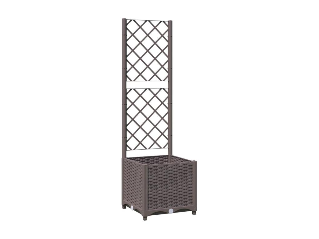 Con Decoratodo nrejado PP marrón 40x40x136 cm